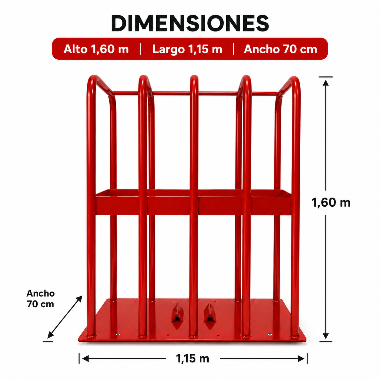 JAULA DE INFLADOJUNDA 5 BARRAS