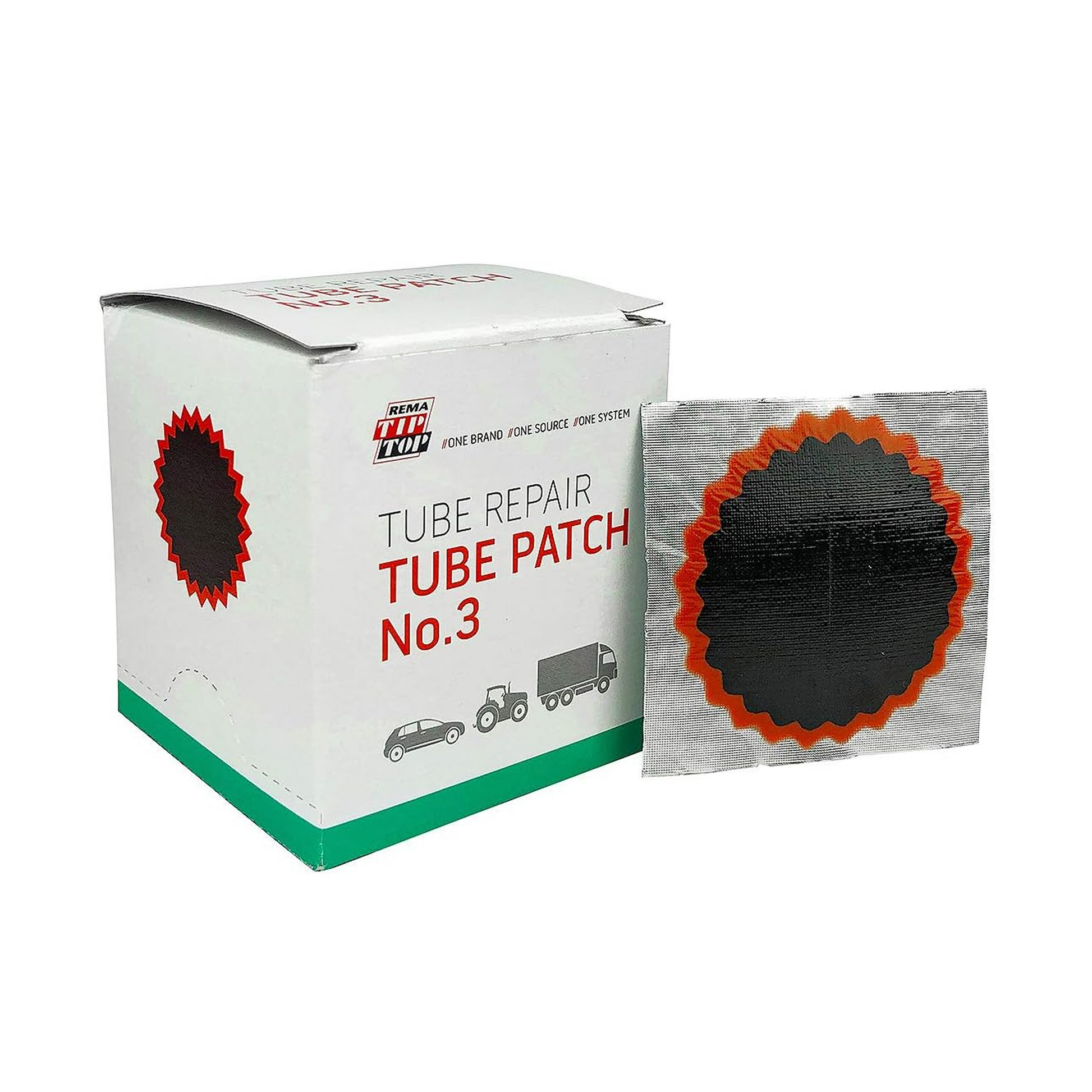 PARCHE CAMARA REMA TIP TOP N°3 REDONDO 54MM  30 UN.